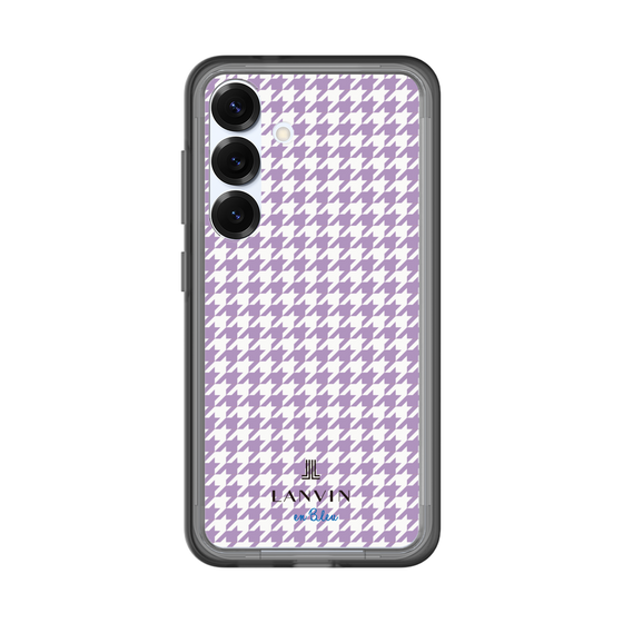 スリムプロテクションプレミアムケース［ Houndstooth Pattern Purple -with LANVIN en Bleu logo ランバン 千鳥格子柄 パープル ］