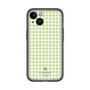 スリムプロテクションプレミアムケース［ Houndstooth Pattern Green with LANVIN en Bleu logo- ランバン 千鳥格子柄 グリーン ］