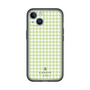 スリムプロテクションプレミアムケース［ Houndstooth Pattern Green with LANVIN en Bleu logo- ランバン 千鳥格子柄 グリーン ］