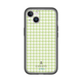 スリムプロテクションプレミアムケース［ Houndstooth Pattern Green with LANVIN en Bleu logo- ランバン 千鳥格子柄 グリーン ］