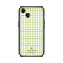 スリムプロテクションプレミアムケース［ Houndstooth Pattern Green with LANVIN en Bleu logo- ランバン 千鳥格子柄 グリーン ］