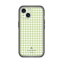 スリムプロテクションプレミアムケース［ Houndstooth Pattern Green with LANVIN en Bleu logo- ランバン 千鳥格子柄 グリーン ］