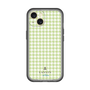 スリムプロテクションプレミアムケース［ Houndstooth Pattern Green with LANVIN en Bleu logo- ランバン 千鳥格子柄 グリーン ］