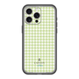 スリムプロテクションプレミアムケース［ Houndstooth Pattern Green with LANVIN en Bleu logo- ランバン 千鳥格子柄 グリーン ］