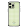 スリムプロテクションプレミアムケース［ Houndstooth Pattern Green with LANVIN en Bleu logo- ランバン 千鳥格子柄 グリーン ］