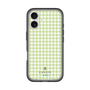 スリムプロテクションプレミアムケース［ Houndstooth Pattern Green with LANVIN en Bleu logo- ランバン 千鳥格子柄 グリーン ］