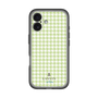 スリムプロテクションプレミアムケース［ Houndstooth Pattern Green with LANVIN en Bleu logo- ランバン 千鳥格子柄 グリーン ］