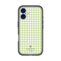 スリムプロテクションプレミアムケース［ Houndstooth Pattern Green with LANVIN en Bleu logo- ランバン 千鳥格子柄 グリーン ］