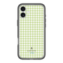 スリムプロテクションプレミアムケース［ Houndstooth Pattern Green with LANVIN en Bleu logo- ランバン 千鳥格子柄 グリーン ］