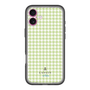 スリムプロテクションプレミアムケース［ Houndstooth Pattern Green with LANVIN en Bleu logo- ランバン 千鳥格子柄 グリーン ］