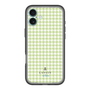 スリムプロテクションプレミアムケース［ Houndstooth Pattern Green with LANVIN en Bleu logo- ランバン 千鳥格子柄 グリーン ］