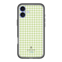スリムプロテクションプレミアムケース［ Houndstooth Pattern Green with LANVIN en Bleu logo- ランバン 千鳥格子柄 グリーン ］
