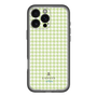 スリムプロテクションプレミアムケース［ Houndstooth Pattern Green with LANVIN en Bleu logo- ランバン 千鳥格子柄 グリーン ］