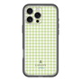 スリムプロテクションプレミアムケース［ Houndstooth Pattern Green with LANVIN en Bleu logo- ランバン 千鳥格子柄 グリーン ］