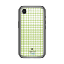 スリムプロテクションプレミアムケース［ Houndstooth Pattern Green with LANVIN en Bleu logo- ランバン 千鳥格子柄 グリーン ］