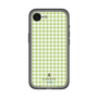 スリムプロテクションプレミアムケース［ Houndstooth Pattern Green with LANVIN en Bleu logo- ランバン 千鳥格子柄 グリーン ］