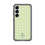 スリムプロテクションプレミアムケース［ Houndstooth Pattern Green with LANVIN en Bleu logo- ランバン 千鳥格子柄 グリーン ］
