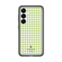 スリムプロテクションプレミアムケース［ Houndstooth Pattern Green with LANVIN en Bleu logo- ランバン 千鳥格子柄 グリーン ］
