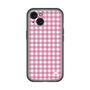 スリムプロテクションプレミアムケース［ Checkered Pink - ギンガムチェック ピンク ］