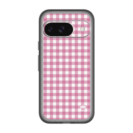 スリムプロテクションプレミアムケース［ Checkered Pink - ギンガムチェック ピンク ］