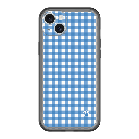 スリムプロテクションプレミアムケース［ Checkered Blue - ギンガムチェック ブルー ］