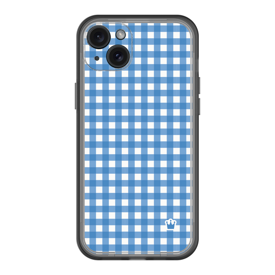 スリムプロテクションプレミアムケース［ Checkered Blue - ギンガムチェック ブルー ］