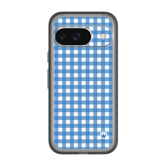 スリムプロテクションプレミアムケース［ Checkered Blue - ギンガムチェック ブルー ］