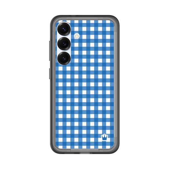 スリムプロテクションプレミアムケース［ Checkered Blue - ギンガムチェック ブルー ］