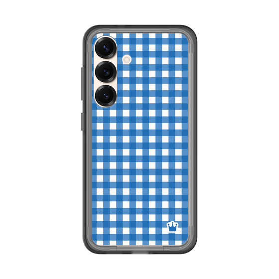 スリムプロテクションプレミアムケース［ Checkered Blue - ギンガムチェック ブルー ］