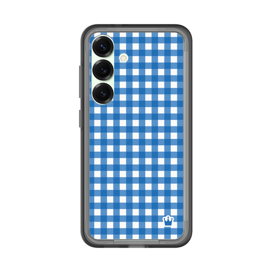 スリムプロテクションプレミアムケース［ Checkered Blue - ギンガムチェック ブルー ］