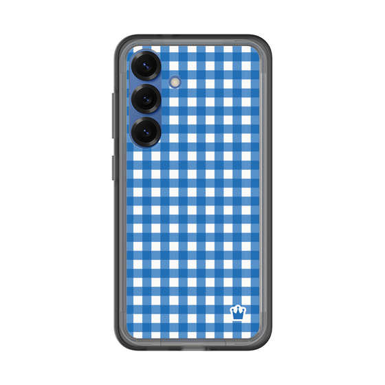 スリムプロテクションプレミアムケース［ Checkered Blue - ギンガムチェック ブルー ］