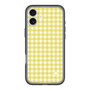 スリムプロテクションプレミアムケース［ Checkered Yellow - ギンガムチェック イエロー ］