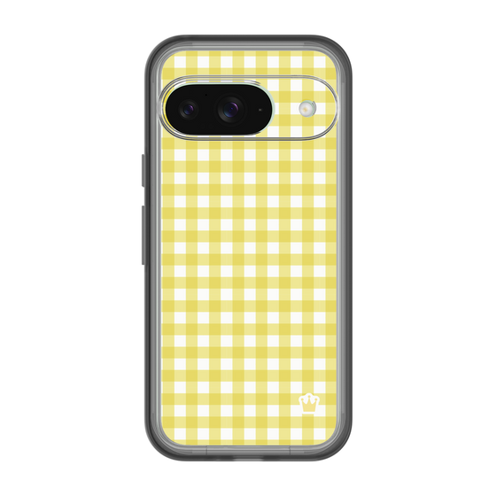 スリムプロテクションプレミアムケース［ Checkered Yellow - ギンガムチェック イエロー ］