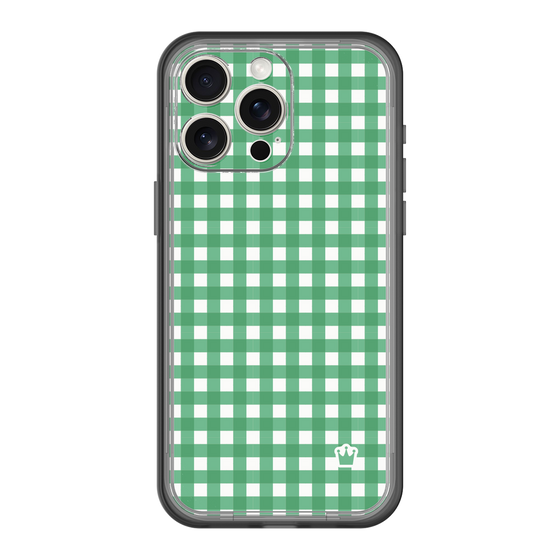 スリムプロテクションプレミアムケース［ Checkered Green - ギンガムチェック グリーン ］