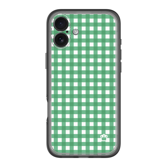 スリムプロテクションプレミアムケース［ Checkered Green - ギンガムチェック グリーン ］