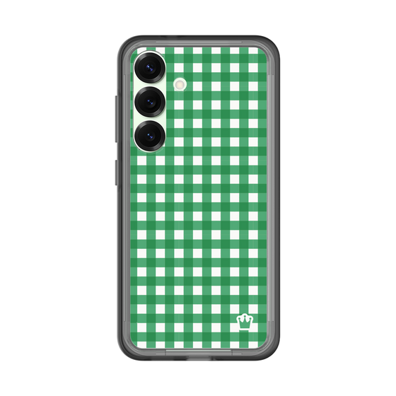 スリムプロテクションプレミアムケース［ Checkered Green - ギンガムチェック グリーン ］