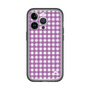 スリムプロテクションプレミアムケース［ Checkered Purple - ギンガムチェック パープル ］