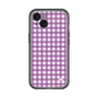 スリムプロテクションプレミアムケース［ Checkered Purple - ギンガムチェック パープル ］