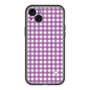 スリムプロテクションプレミアムケース［ Checkered Purple - ギンガムチェック パープル ］