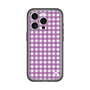 スリムプロテクションプレミアムケース［ Checkered Purple - ギンガムチェック パープル ］