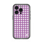 スリムプロテクションプレミアムケース［ Checkered Purple - ギンガムチェック パープル ］