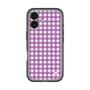 スリムプロテクションプレミアムケース［ Checkered Purple - ギンガムチェック パープル ］