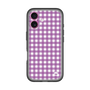 スリムプロテクションプレミアムケース［ Checkered Purple - ギンガムチェック パープル ］