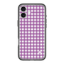 スリムプロテクションプレミアムケース［ Checkered Purple - ギンガムチェック パープル ］