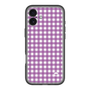 スリムプロテクションプレミアムケース［ Checkered Purple - ギンガムチェック パープル ］