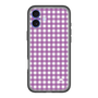 スリムプロテクションプレミアムケース［ Checkered Purple - ギンガムチェック パープル ］