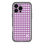 スリムプロテクションプレミアムケース［ Checkered Purple - ギンガムチェック パープル ］