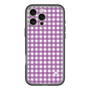 スリムプロテクションプレミアムケース［ Checkered Purple - ギンガムチェック パープル ］