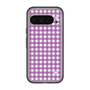 スリムプロテクションプレミアムケース［ Checkered Purple - ギンガムチェック パープル ］