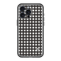 スリムプロテクションプレミアムケース［ Checkered Purple - ギンガムチェック ブラック ］